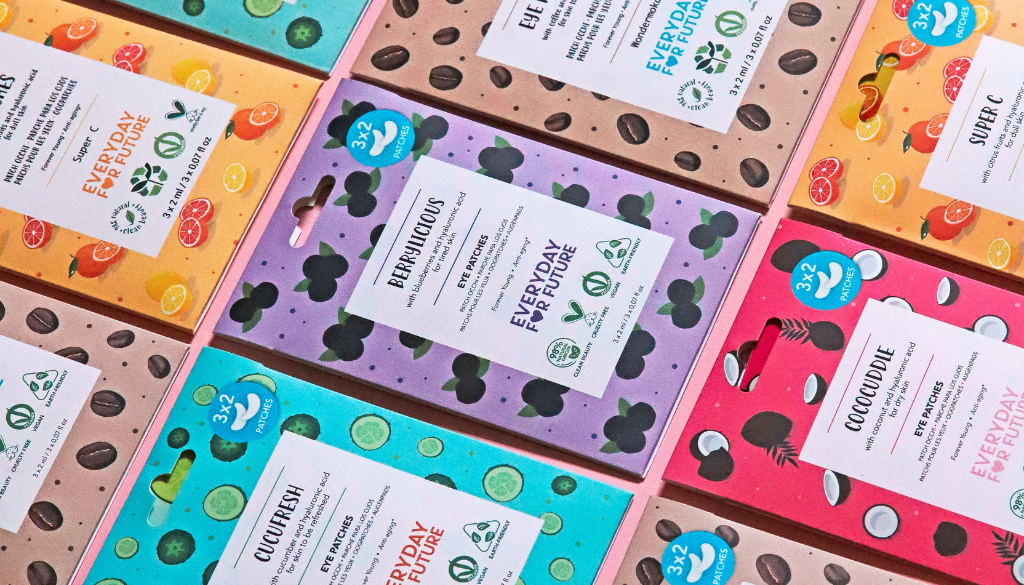 Clean Beauty - Patch occhi in tessuto, vegani e con ingredienti naturali