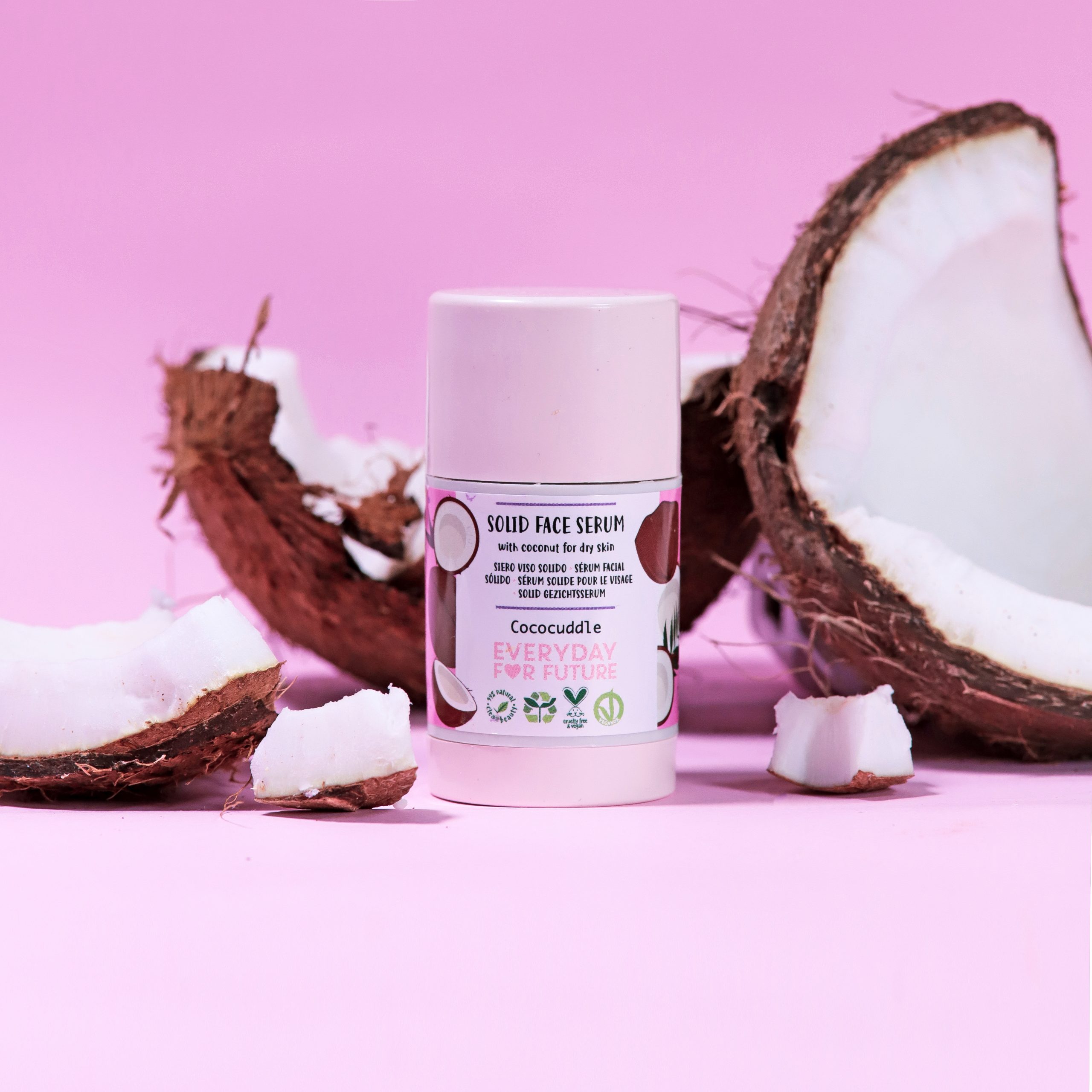 Siero viso solido emolliente Cococuddle con estratto di olio di cocco
