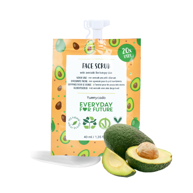 Scrub viso nutriente con estratto di olio di avocado