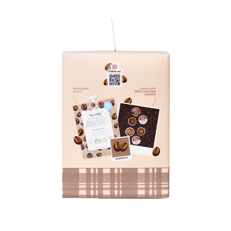 Mocha Mousse Kit - Wondermoka: set viso e labbra ideale come regalo per se stessi o per una persona speciale in occasione di San Valentino